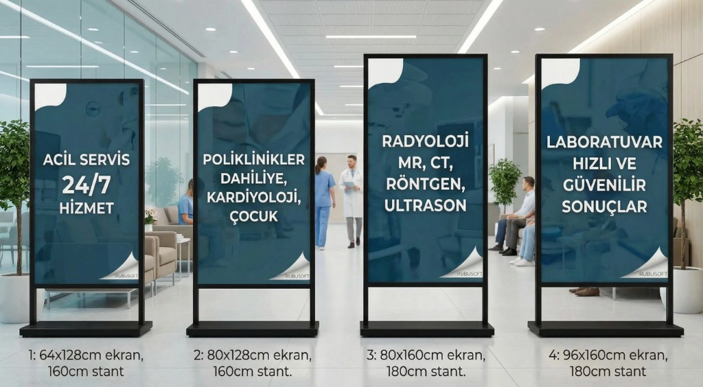 Hastane ve Tıp Merkezi Led Ekran
