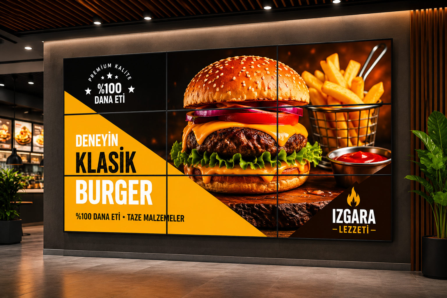 LCD Video Wall - Ultra ince çerçeveli profesyonel LCD video wall sistemleri