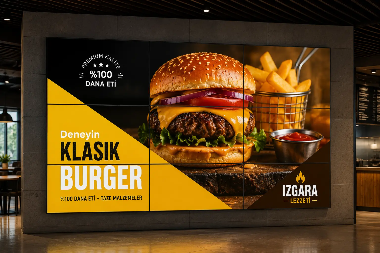 LCD Video Wall - Ultra ince çerçeveli profesyonel LCD video wall sistemleri